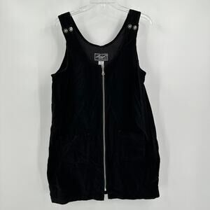 Femme Fatale Seductive Jeanswear Womens Velvet Mini Jumper Size M Full Zip Black